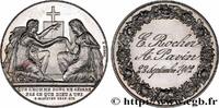 FRANCE Médaille de mariage, Evangile de St Mathieu AMOUR ET MARIAGE 1902 (30mm, 13,33g, 12h) -