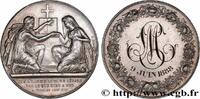 FRANCE Médaille de mariage, Evangile de St Mathieu AMOUR ET MARIAGE 1888 (30mm, 13,74g, 12h) -