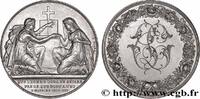 FRANCE Médaille de mariage, Evangile de St Mathieu AMOUR ET MARIAGE 1913 (30mm, 14,23g, 12h) -