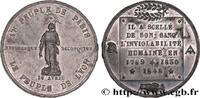 FRANCE Médaille, Au Peuple de Paris FRANC - MAÇONNERIE 1848 (37,5mm, 23,81g, 12h) -