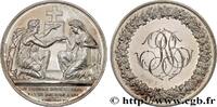 FRANCE Médaille de mariage, Evangile de St Mathieu AMOUR ET MARIAGE 1857 (39mm, 26,03g, 12h) -