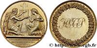 FRANCE Médaille de mariage, Evangile de St Mathieu AMOUR ET MARIAGE 1842 (39mm, 24,90g, 12h) -