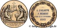 FRANCE Médaille de mariage AMOUR ET MARIAGE 1895 (30mm, 14,04g, 12h) -