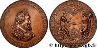 FRANCE Médaille, Henri IV et Marie de Médicis, refrappe HENRI IV LE GRAND Monnaie de Paris (1604)/1977 (56mm, 89,01g, 12h) -