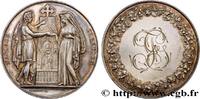 FRANCE Médaille, Mariage chrétien AMOUR ET MARIAGE 1876 (41,5mm, 32,20g, 12h) -