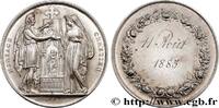 FRANCE Médaille, Mariage chrétien AMOUR ET MARIAGE 1885 (41,5mm, 31,70g, 12h) -