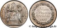 FRANCE Médaille, Mariage chrétien AMOUR ET MARIAGE 1883 (30,5mm, 11,91g, 12h) -