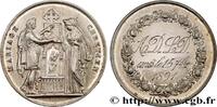 FRANCE Médaille, Mariage chrétien AMOUR ET MARIAGE 1891 (30,5mm, 11,92g, 12h) -