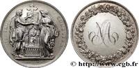 FRANCE Médaille, Mariage chrétien AMOUR ET MARIAGE 1857 (30mm, 11,81g, 12h) -