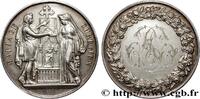 FRANCE Médaille, Mariage chrétien AMOUR ET MARIAGE 1878 (30,5mm, 12,15g, 12h) -