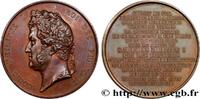 FRANCE Médaille, Pose de la première pierre du Viaduc de MONUMENTS 1842 (51mm, 63,64g, 12h) -