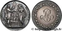 FRANCE Médaille, Mariage chrétien AMOUR ET MARIAGE 1854 (30mm, 12,28g, 12h) -