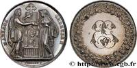FRANCE Médaille, Mariage chrétien AMOUR ET MARIAGE 1854 (30mm, 11,77g, 12h) -