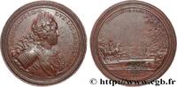 FRANCE Médaille, Prévoyance du Prince, Restauration des p PONTS France, Lorraine 1727 (63mm, 102,17g, 12h) -