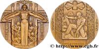 FRANCE Médaille, Défense passive GOUVERNEMENT PROVISOIRE DE LA RÉPUBLIQUE FRANÇAISE 1945 (58,5mm, 91,74g, 12h) -