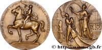 FRANCE Médaille, Exposition Universelle de Bruxelles EXPOSITIONS UNIVERSELLES Belgique, Bruxelles 1910 (70mm, 126,74g, 12h) -