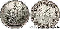 FRANCE Médaille, Mariage chrétien AMOUR ET MARIAGE 1884 (20mm, 3,08g, 12h) -
