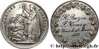 FRANCE Médaille, Mariage chrétien AMOUR ET MARIAGE 1858 (20mm, 3,05g, 12h) -