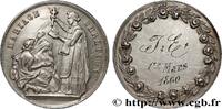 FRANCE Médaille, Mariage chrétien AMOUR ET MARIAGE 1860 (20mm, 2,96g, 5h) -
