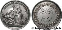 FRANCE Médaille, Mariage chrétien AMOUR ET MARIAGE 1860 (24mm, 4,59g, 12h) -