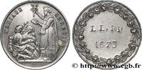 FRANCE Médaille, Mariage chrétien AMOUR ET MARIAGE 1873 (20mm, 3,18g, 12h) -