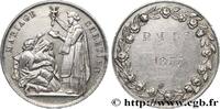 FRANCE Médaille, Mariage chrétien AMOUR ET MARIAGE 1877 (20mm, 3,32g, 12h) -