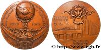 FRANCE Médaille, 80e anniversaire du Syndicat des ouvrier MONNAIE DE PARIS Monnaie de Paris 1980 (73,5mm, 197,5g, 12h) -