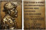 FRANCE Plaquette, Professeur Jean Bergonie MÉDECINE - SOCIÉTÉS MÉDICALES - MÉDECINS/CHIRURGIENS - ASSISTANCE PUBLIQUE 33 - Bordeaux 1923 (70mm, 97,6g, 12h) -