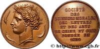 FRANCE Société des Sciences morales, des Lettres et des A ACADÉMIES ET SOCIÉTÉS SAVANTES 1834 (37mm, 24,61g, 12h) -