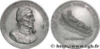 FRANCE Médaille, Commandant Cousteau, la Calypso MER ET MARINE : PAQUEBOTS, NAVIRES, BATEAUX n.d. (89,5mm, 233,46g, 12h) -
