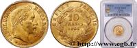 FRANCE 10 francs or Napoléon III, tête laurée SECOND EMPIRE Paris 1866 (19mm, 3,23g, 6h) -