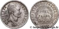 FRANCE Demi-franc Napoléon Ier tête laurée, République fr PREMIER EMPIRE / FIRST FRENCH EMPIRE Limoges 1808 (18mm, 2,49g, 6h) -