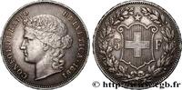 SWITZERLAND 5 Francs Helvetia SWITZERLAND Berne 1891 (37mm, 25,02g, 6h) -