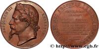 FRANCE Médaille, Pose de la première pierre du bâtiment d MONUMENTS 1862 (56,5mm, 98,2g, 12h) -