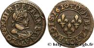 FRANCE Double tournois, type 2 de Poitiers LOUIS XIII Poitiers 1620 (20mm, 4,62g, 6h) -