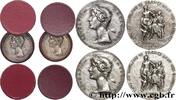 FRANCE Lot de 2 médailles, Éducation Nationale ENSEIGNEMENT 1957-1963 (44,5mm, 87,19g, 12h) -