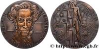 FRANCE Médaille, Soeren Kierkegaard MÉDECINE - SOCIÉTÉS MÉDICALES - MÉDECINS/CHIRURGIENS - ASSISTANCE PUBLIQUE Monnaie de Paris 1969 (77,5mm, 248,61g, 12h) -
