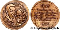 FRANCE Médaille, Centenaire du Collège Rollin, Lycée Roll ENSEIGNEMENT Monnaie de Paris 1967 (82,5mm, 277,25g, 12h) -