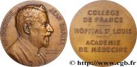 FRANCE Médaille, Ferdinand-Jean Darier MÉDECINE - SOCIÉTÉS MÉDICALES - MÉDECINS/CHIRURGIENS - ASSISTANCE PUBLIQUE 1921 (68,5mm, 148,80g, 12h) -