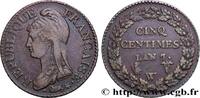 FRANCE Cinq centimes Dupré, grand module DIRECTOIRE Lille 1799 (28mm, 10,11g, 6h) -