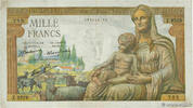 FRANCE 1000 Francs DÉESSE DÉMÉTER FRANCE 1000 Francs DÉESSE DÉMÉTER 1943 F+ -