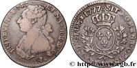 FRANCE Cinquième d'écu aux branches d'olivier LOUIS XVI Pau 1777 (26mm, 5,68g, 6h) -