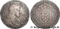 FRANCE Demi-écu, portrait apollinien LOUIS XIV THE SUN KING Nantes 1659 (32mm, 13,38g, 6h) -