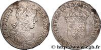 FRANCE Demi-écu, portrait à la mèche longue LOUIS XIV THE SUN KING Bayonne 1660 (32,5mm, 13,51g, 6h) -