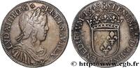 FRANCE Demi-écu, portrait à la mèche longue LOUIS XIV THE SUN KING Saint-Lô 1648 (31,5mm, 13,55g, 6h) -