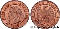 FRANCE Deux centimes Napoléon III, tête nue SECOND EMPIRE Lille 1857 (20mm, 2,00g, 6h) -
