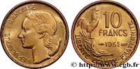 FRANCE 10 francs Guiraud IV REPUBLIC 1951 (20mm, 3,03g, 6h) -