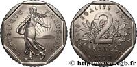 FRANCE 2 francs Semeuse, nickel V REPUBLIC Pessac 1990 (26,5mm, 7,50g, 6h) -