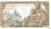 FRANCE 1000 Francs DÉESSE DÉMÉTER FRANCE 1000 Francs DÉESSE DÉMÉTER 1942 UNC- -