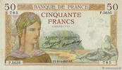 FRANCE 50 Francs CÉRÈS FRANCE 50 Francs CÉRÈS 1937 VF- -
